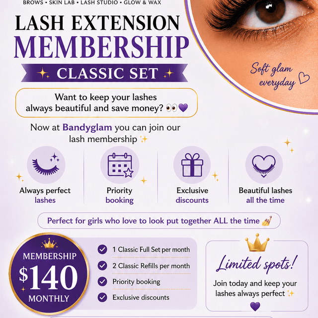 Bandyglam/Classic lash membership at BandyGlam in Bronx, NY